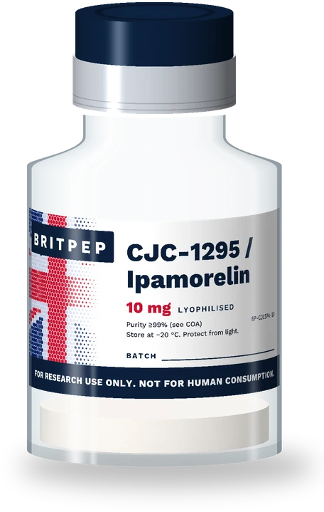 CJC-1295 (without DAC) / Ipamorelin blend 10 mg research peptide vial